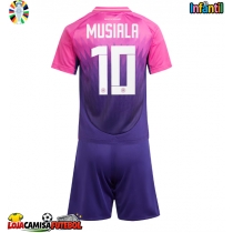 Camisa de Futebol Alemanha Jamal Musiala #10 Equipamento Secundário Infantil Europeu 2024 Manga Curta (+ Calças curtas)